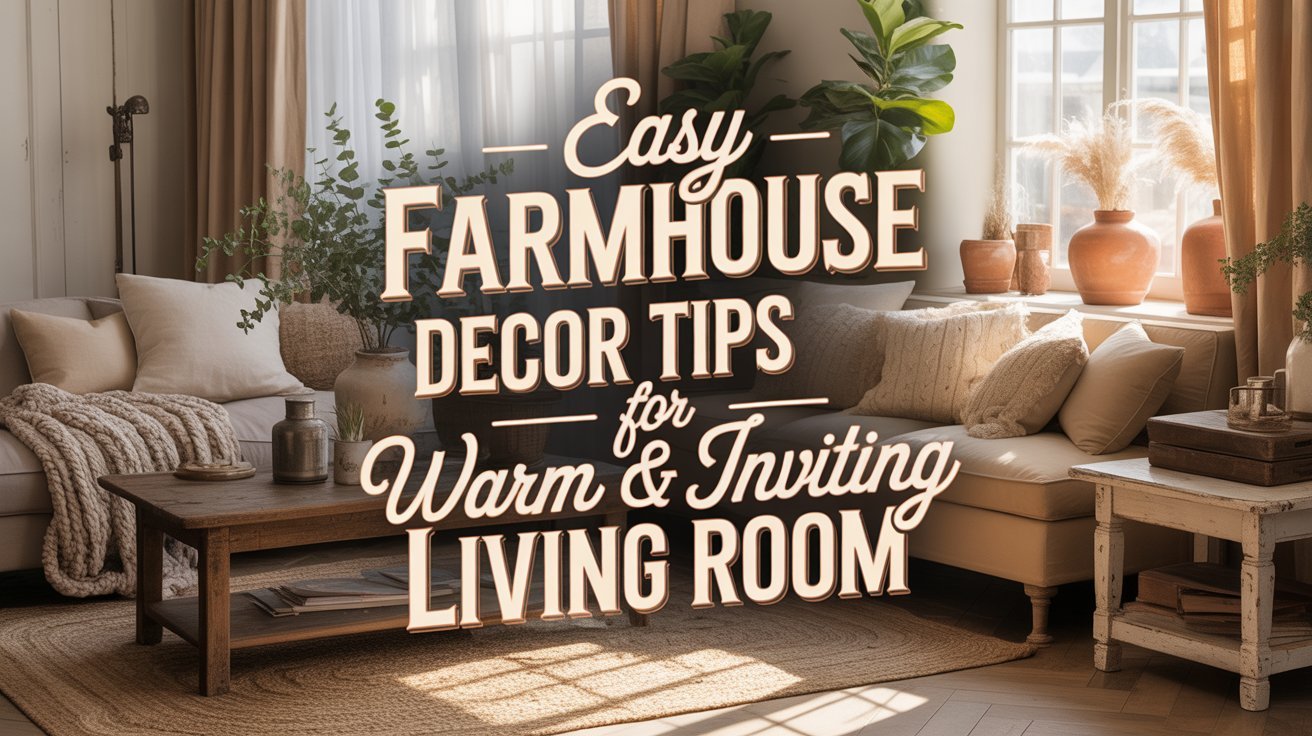 Easy Farmhouse Decor Tips for Warm & Inviting Living Room