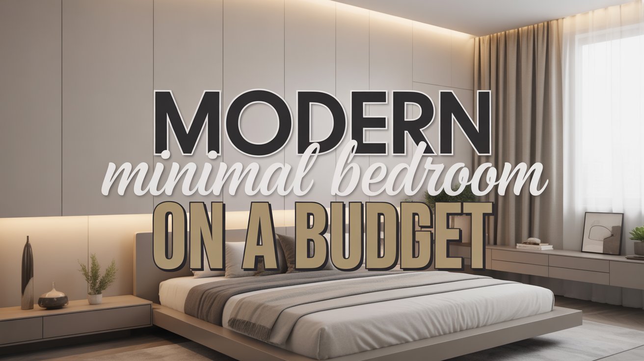 Modern Minimal Bedroom on a Budget