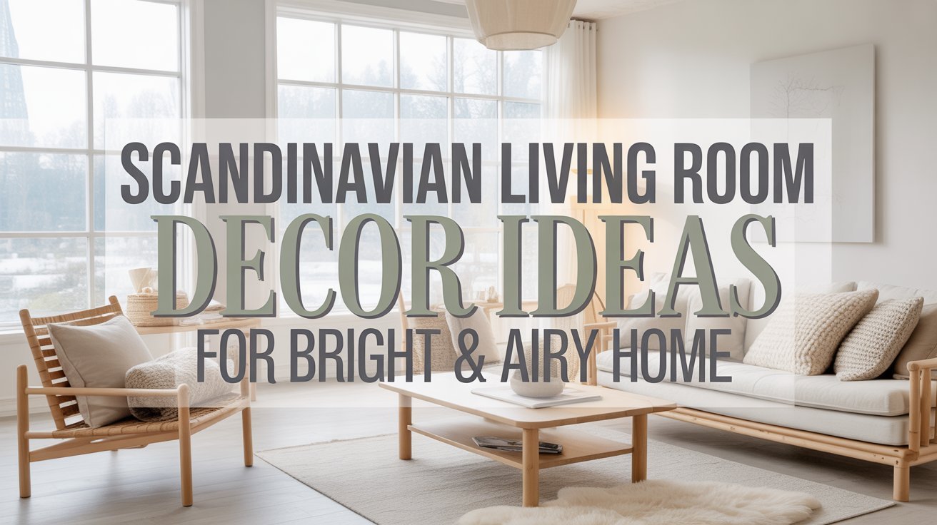 Scandinavian Living Room Decor Ideas for Bright & Airy Home