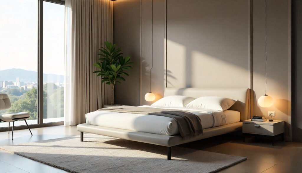 modern minimal bedroom